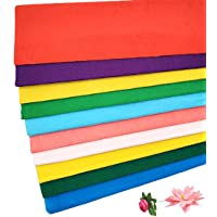 Gwolf Papel crepé- 20 rollos de papel crepé de colores 100x50cm- cinta crepé cintas de colores papel crepé- crepé de…